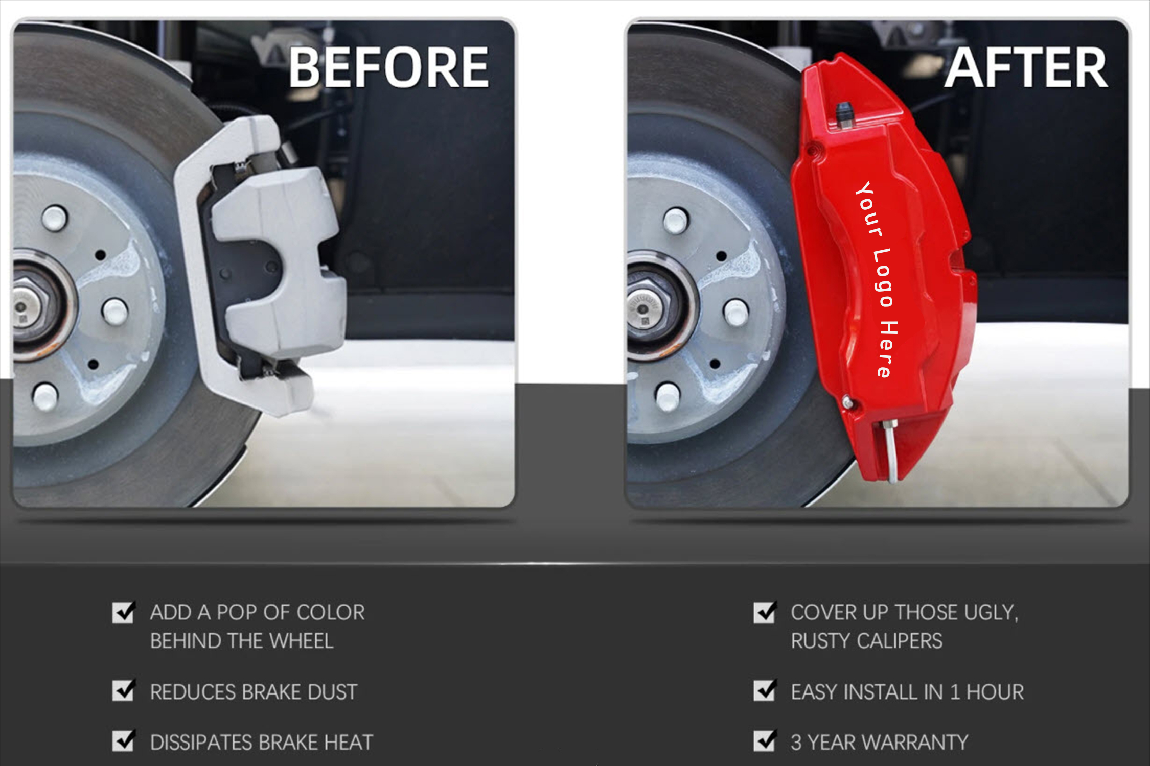 before after brake cover